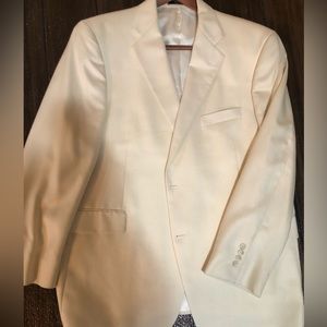 Beautiful Silk/Wool 48 regular Parisians cream, sport coat,